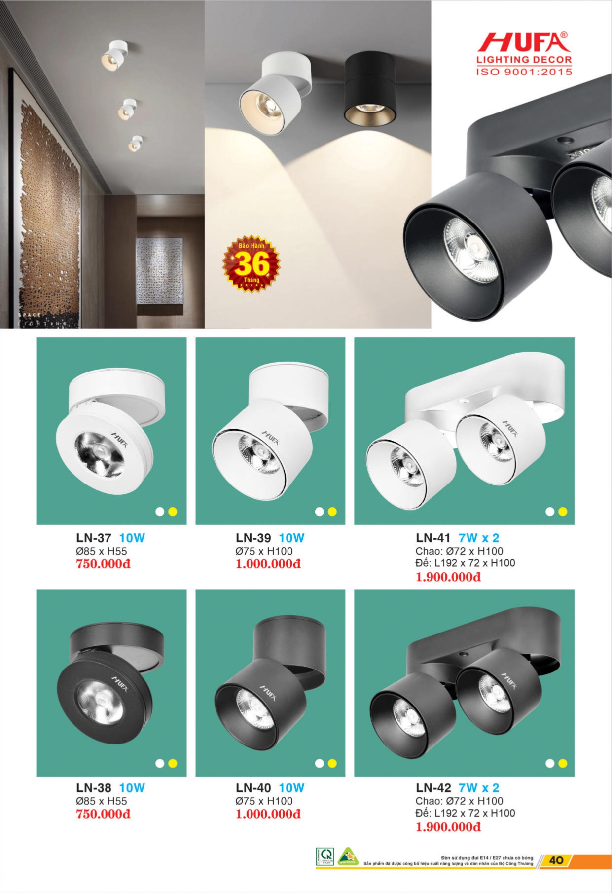 Bảng giá đèn LED HUFA 2026